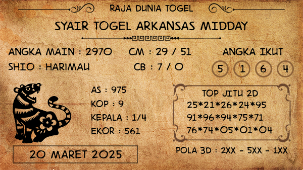 Prediksi Arkansas Midday