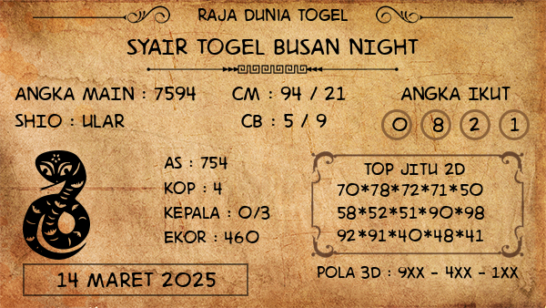 Prediksi Busan Night