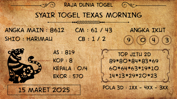 Prediksi Texas Morning