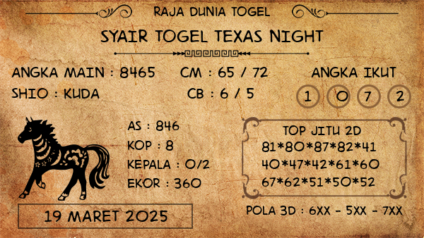 Prediksi Texas Night