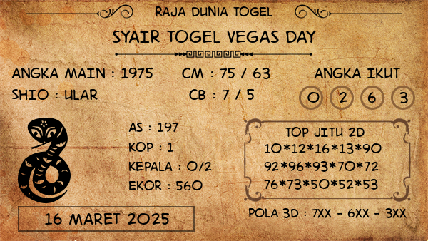 Prediksi Vegas Day